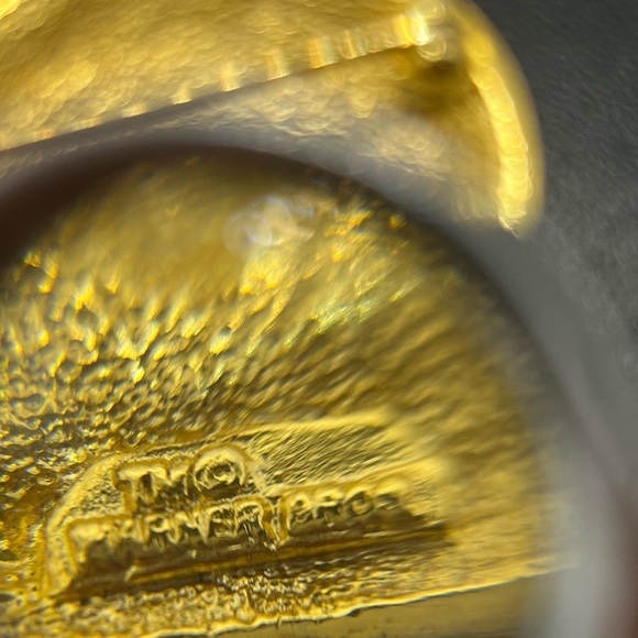 Warner Bros Tweety Bird Head Face Brooch Pin Rhinestones Gold Tone yellow - Picture 7 of 12